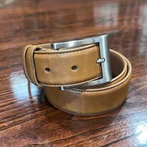 Allen Edmonds Wide Basic Dress Belt - Walnut, Men’s Size 34